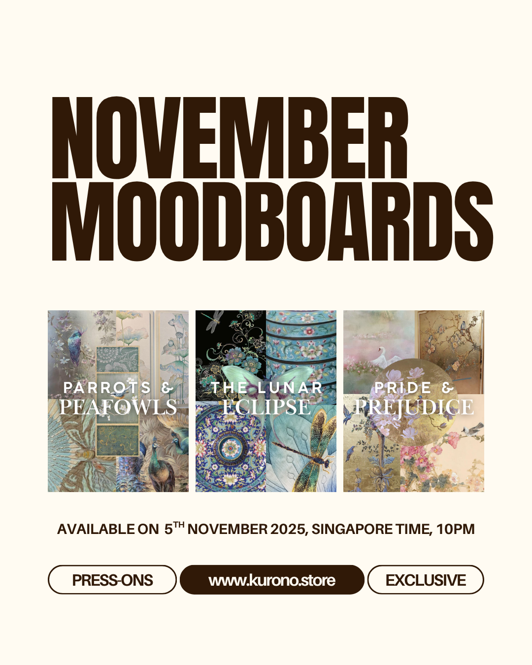 Parrots & Peafowls Mood-board